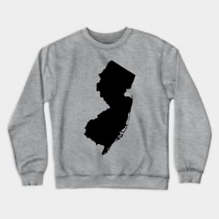 New Jersey State Black Crewneck Sweatshirt